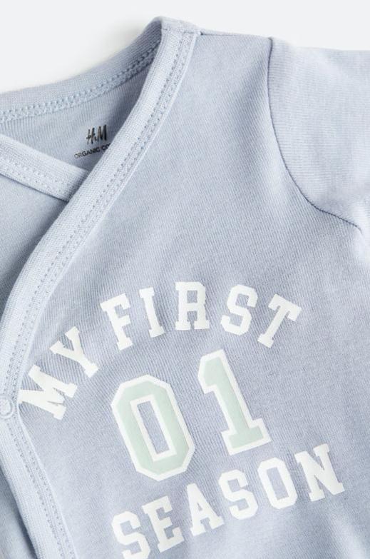 H&M " MY FIRST SEASON " Full Sleeve Bodysuit