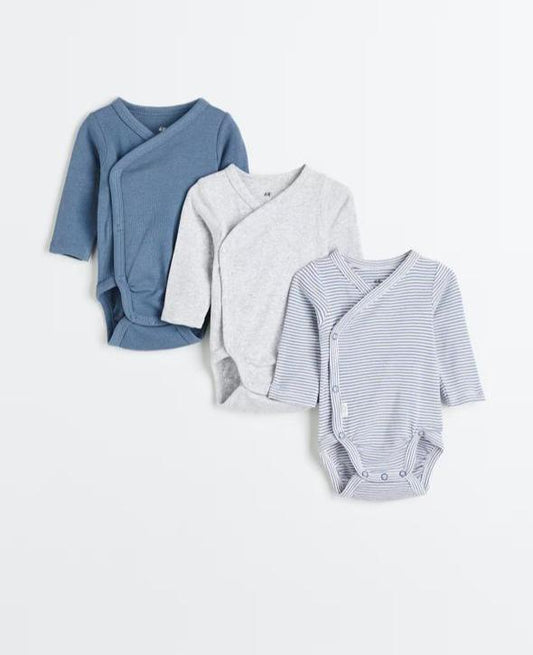 H&M Pack of 3 Full Sleeve Bodysuits