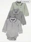 George Pack of 3 Half Sleeve Bodyshirts