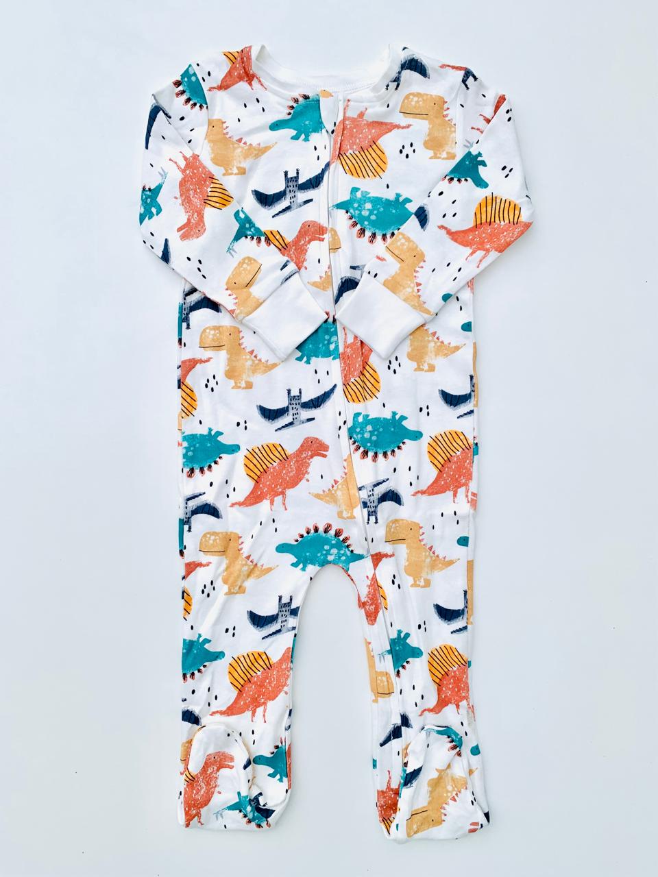 Matalan Dino Print Sleepsuit