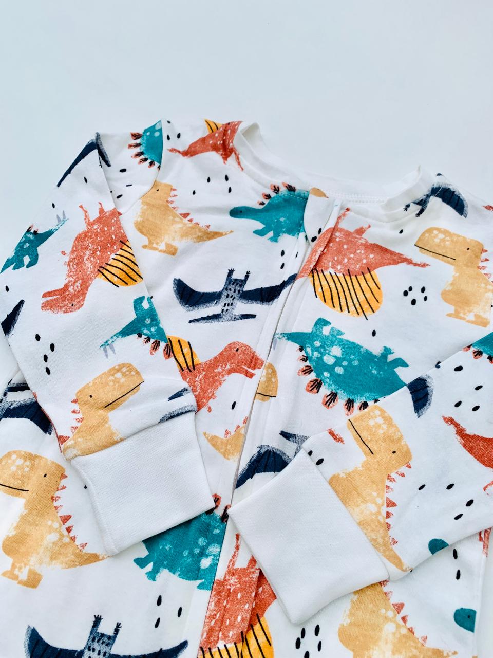 Matalan Dino Print Sleepsuit