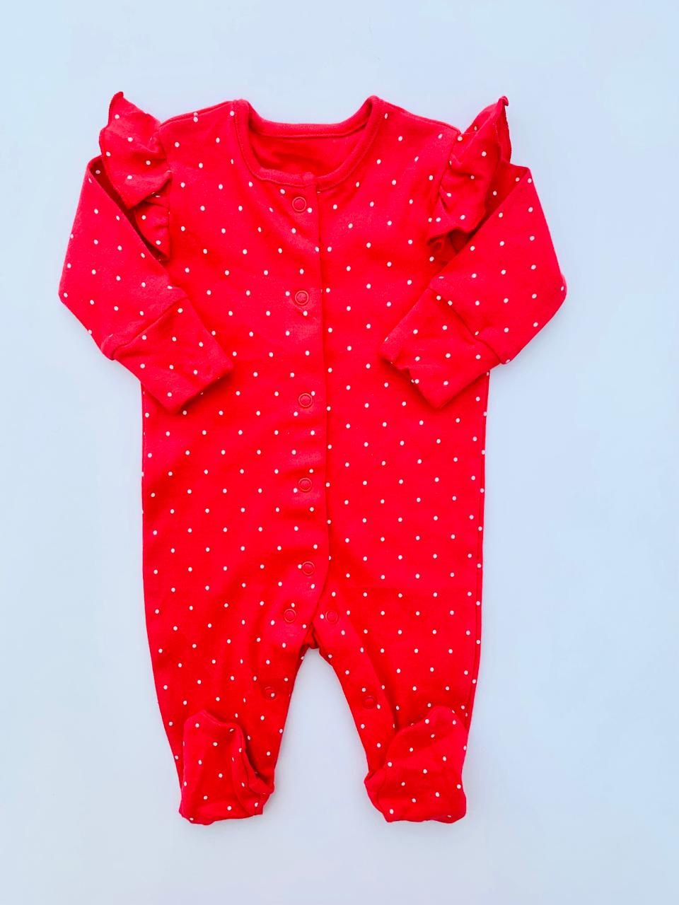 Matalan White Dots Sleepsuit