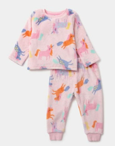 Matalan Printed Unicorn Shirt & Trouser Set