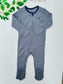 George Elephant Light Grey Sleepsuit