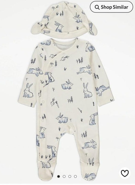 George Sleepsuit With Cap