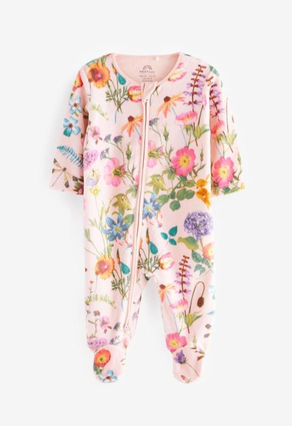 Next Velour Sleepsuit