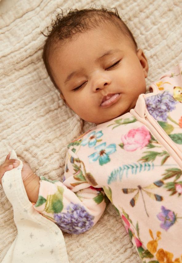 Next Velour Sleepsuit