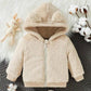 SHEIN Sherpa Cream Hooded Jacket