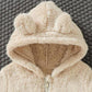 SHEIN Sherpa Cream Hooded Jacket