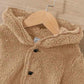 SHEIN Sherpa Light Brown Hooded Jacket