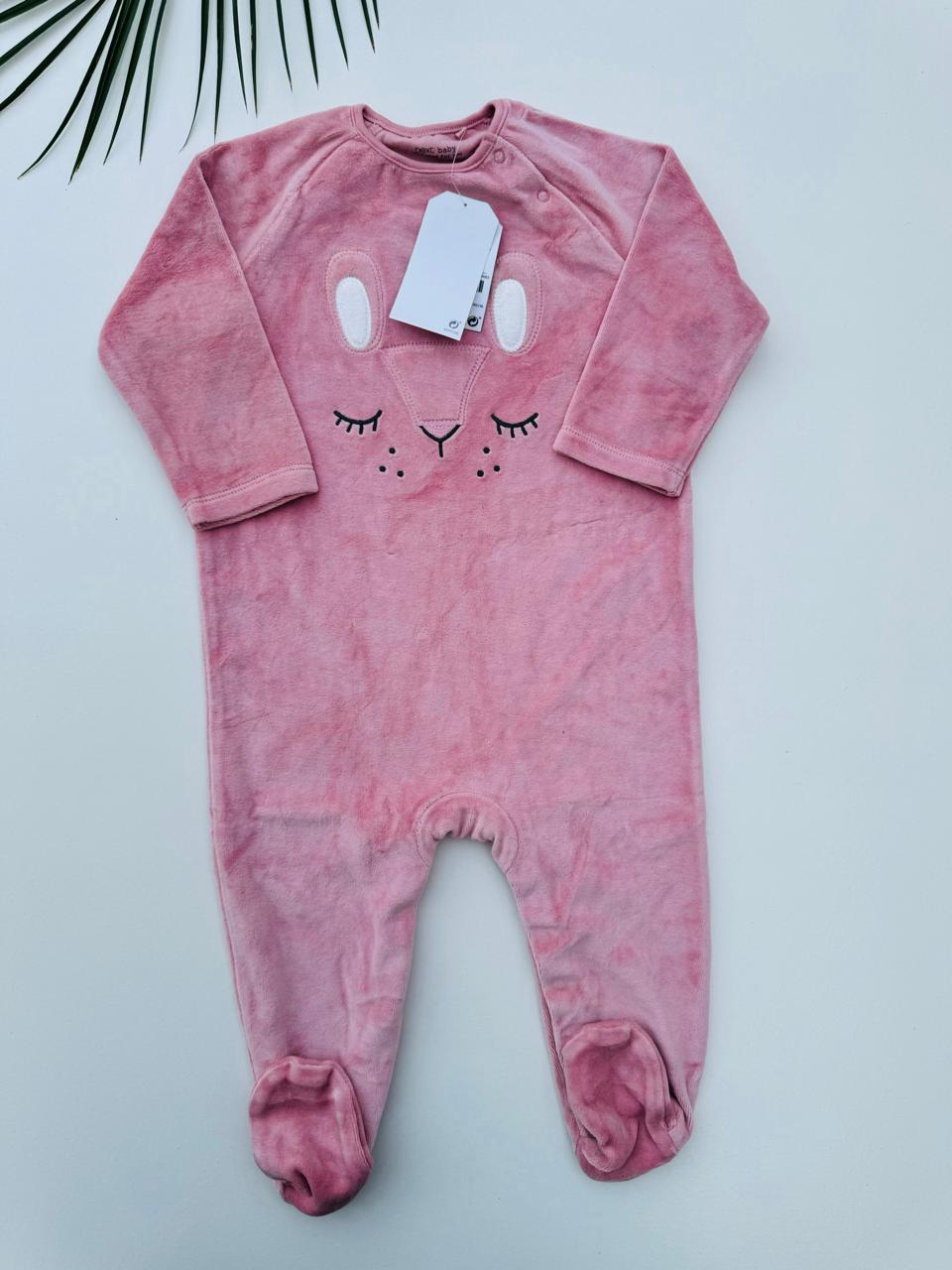 Next Velour Sleepsuit