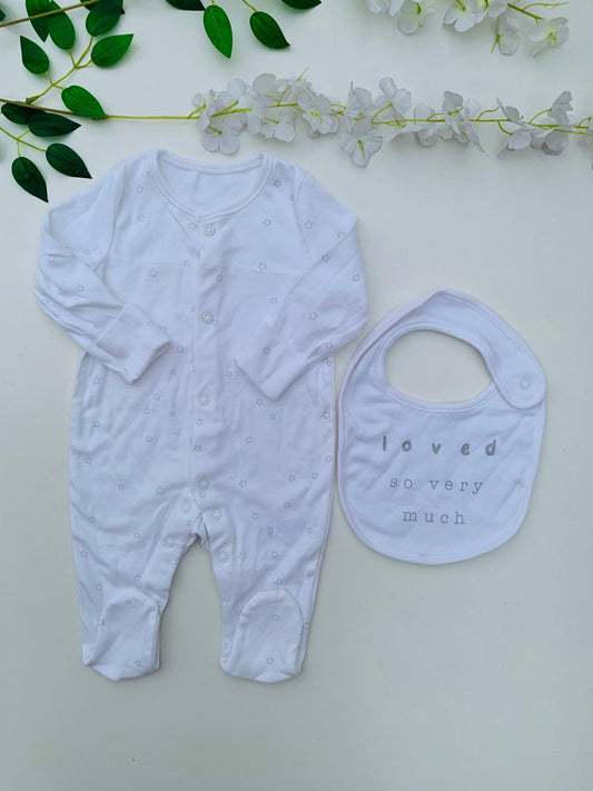 George Sleepsuit with Bib