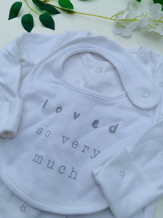 George Sleepsuit with Bib