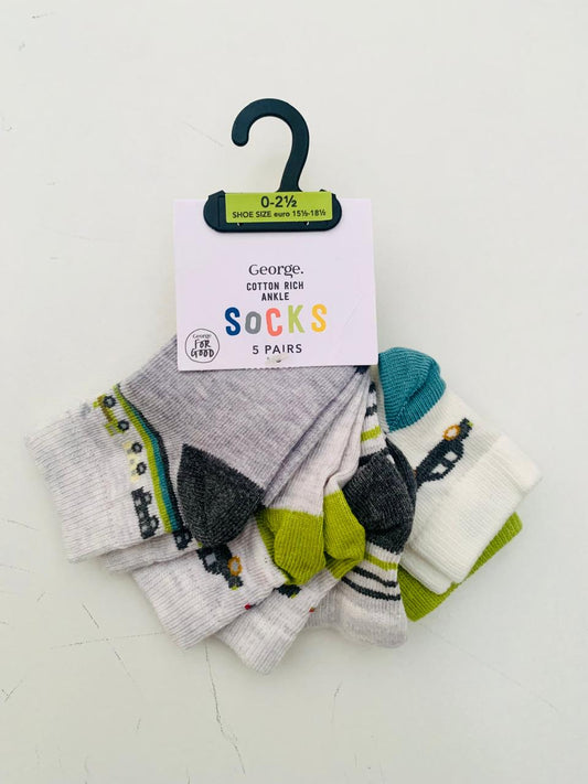 George Pack of 5 Socks