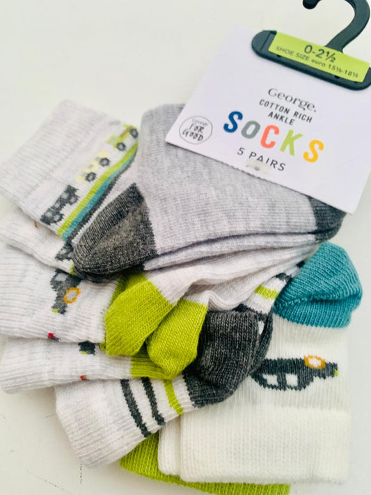 George Pack of 5 Socks