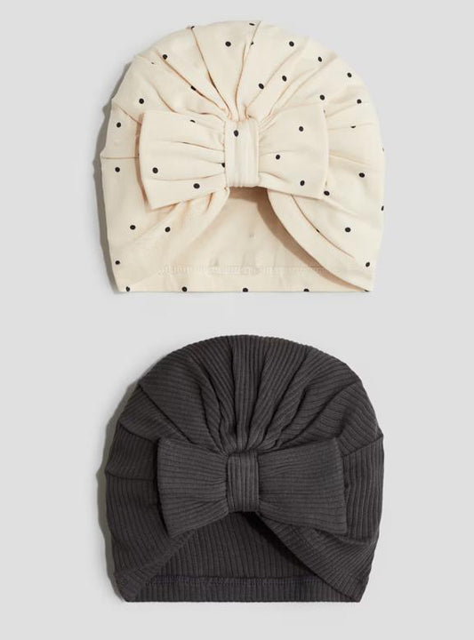 H&M Pack of 2 Turban Caps