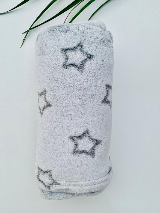 Junior's Woollen Grey Stars Blanket