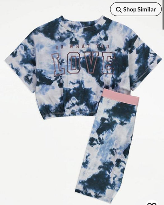 George " LOVE " Shirt & Shorts Set