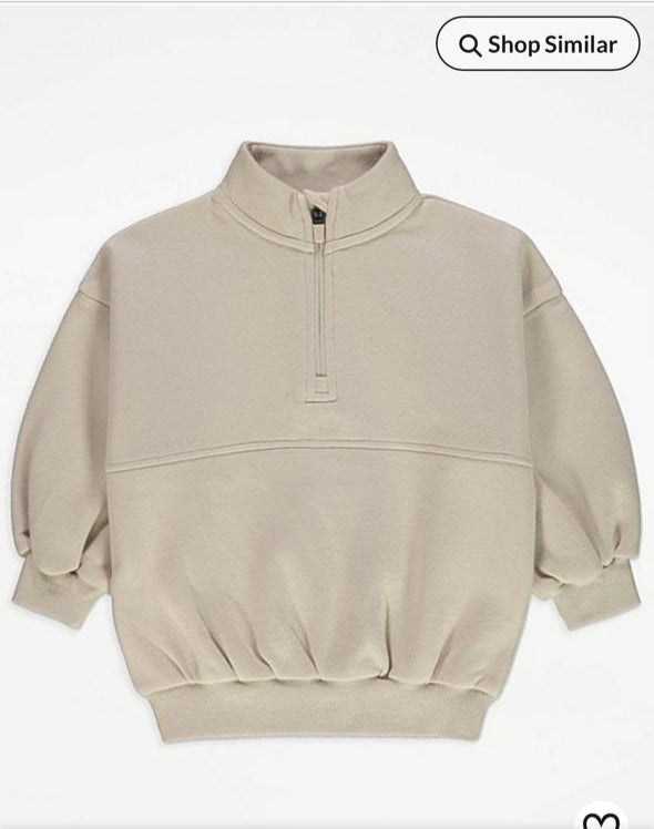 George Zipped oversized SweatShirt