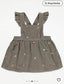 George Embroidered Corduroy Frock with Bodysuit & Leggings Set