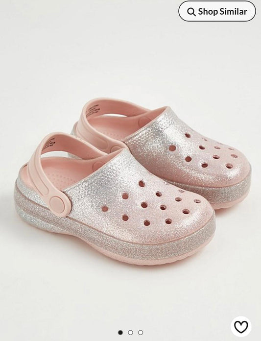 George Glitter Crocs