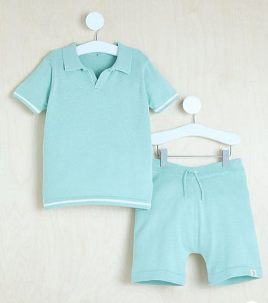 George Polo Shirt & Short Set