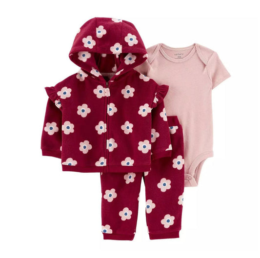 Carter's Printed Flower 3pc Set