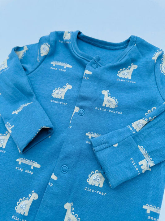 George Printed Dinosaurs Sleepsuit