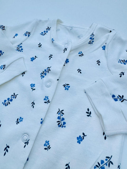 George Printed Flowers Sleepsuit