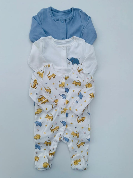 George Pack of 3 Sleepsuits