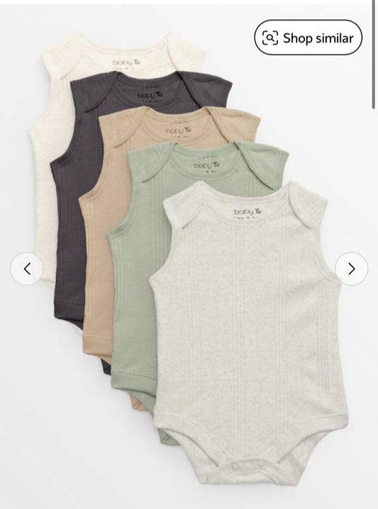 TU Clothing Pack of 5 Bodysuits