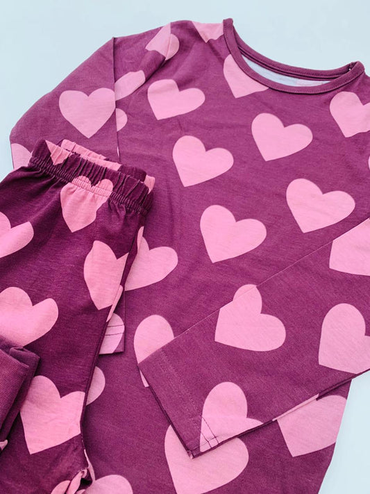 George printed Hearts Shirt & Trouser Set