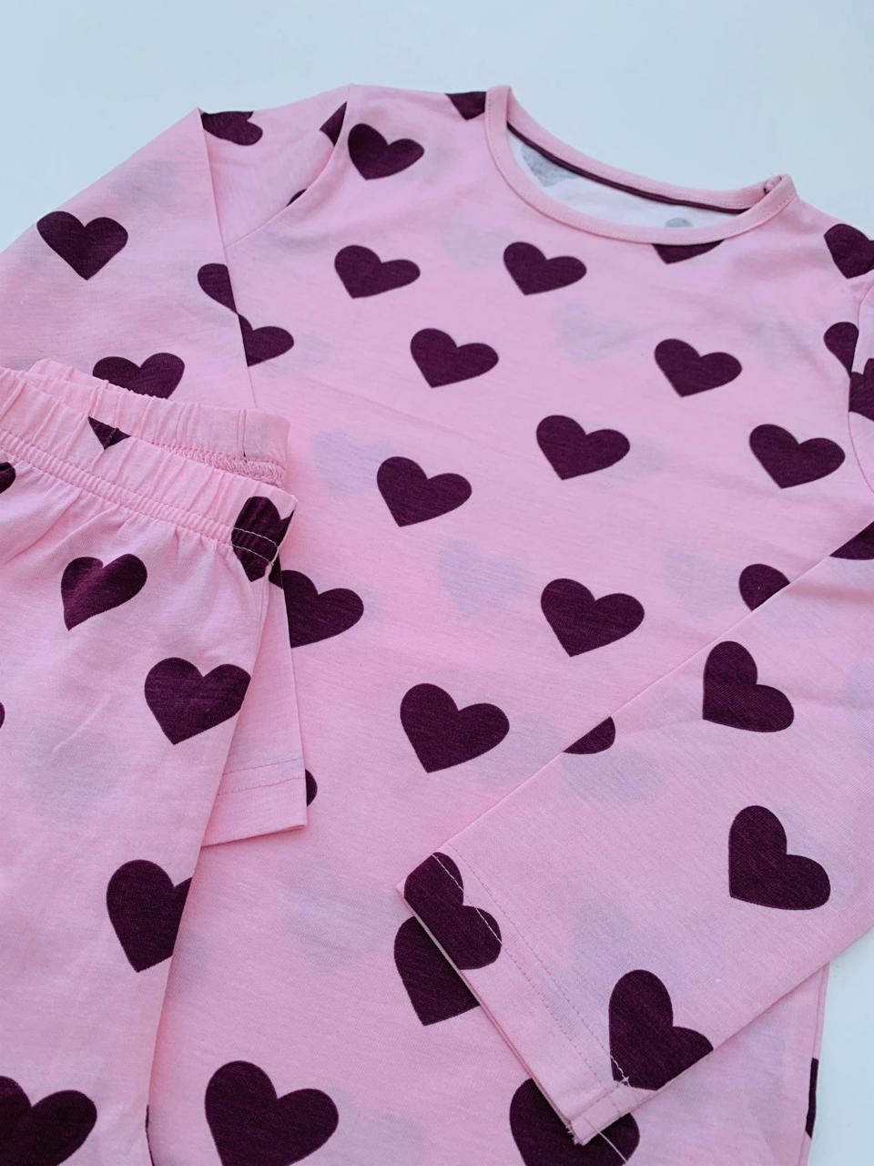 George printed Hearts Shirt & Trouser Set