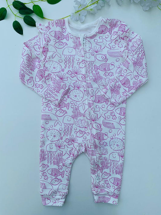 George zipped Sleepsuit