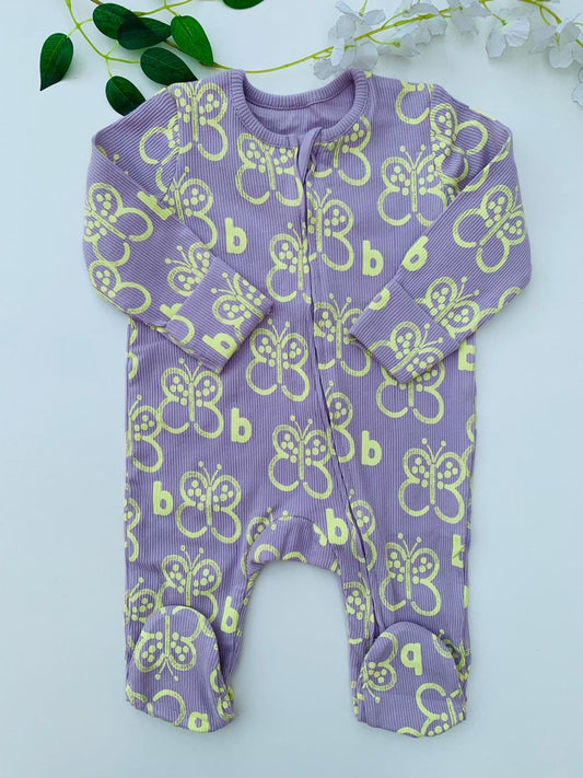 George ribbed Sleepsuit