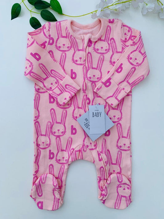 George ribbed  Sleepsuit