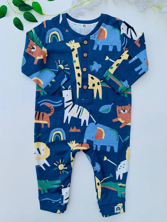 George Safari Animals Sleepsuit