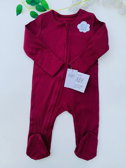 George ribbed Sleepsuit