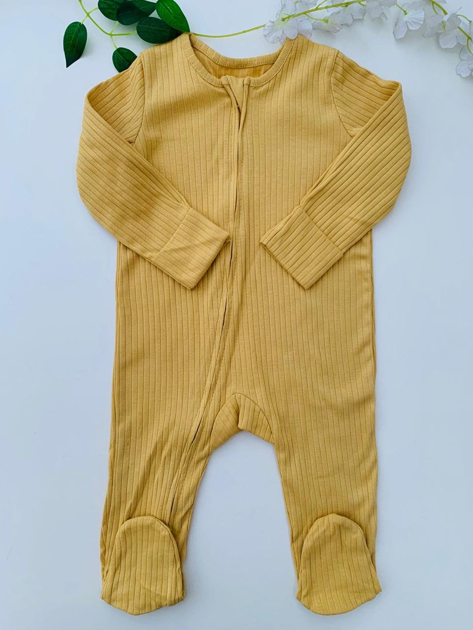 George ribbed Sleepsuit