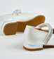 White Glittery Pumps