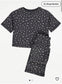 George Floral Over Sized Shirt & Bell Trouser Set