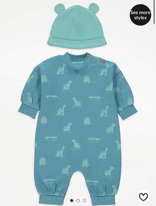 George Sweat Sleepsuit with Cap