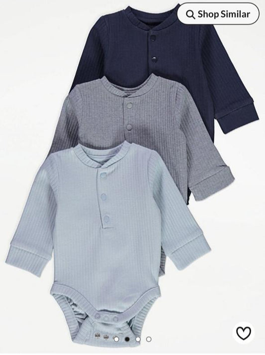 George Pack Of 3 Bodysuits