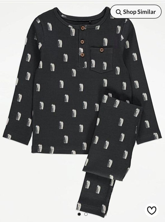 George Charcoal Shirt & Trouser Set
