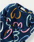 Juniors Hearts print Fleece Shirt & Trouser Set