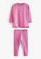 Next Pink Plain Shirt & Trouser Set