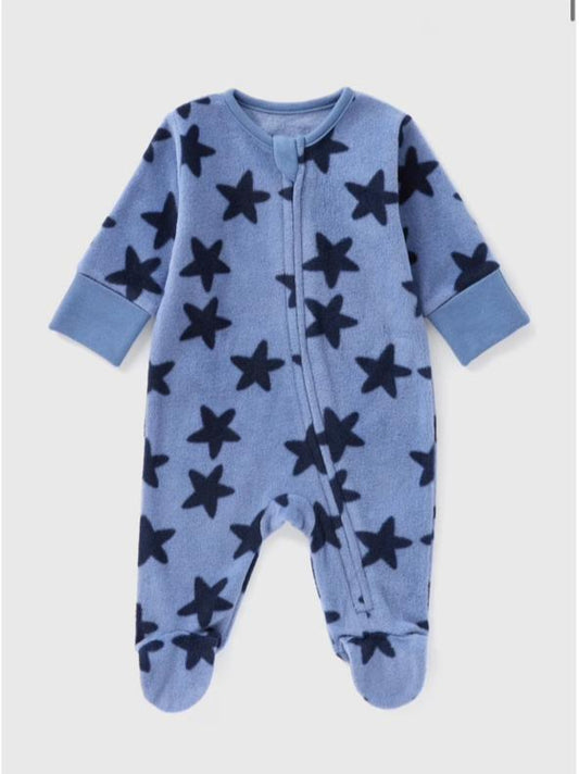 Matalan Fleece Star Sleepsuit