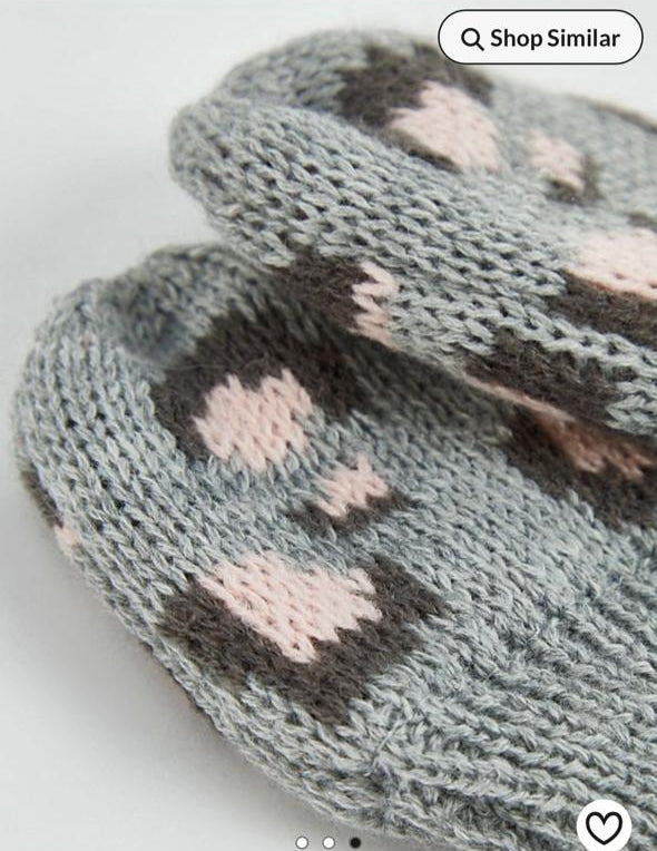George Knitted Cap & Mittens Set