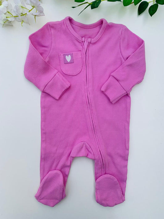 George Heart Pocket Sleepsuit