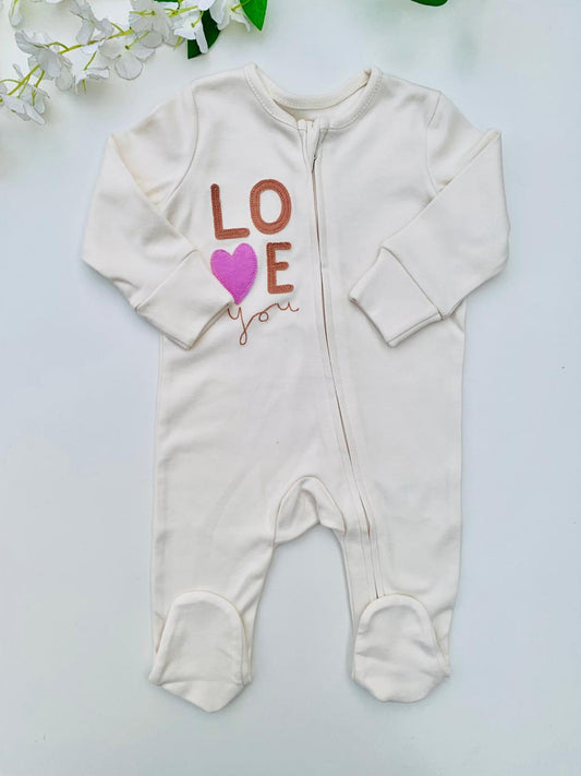 George " LOVE YOU " Sleepsuit